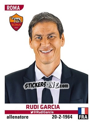 Sticker Rudi Garcia - Calciatori 2015-2016 - Panini