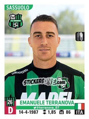 Figurina Emanuele Terranova - Calciatori 2015-2016 - Panini