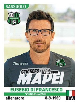 Sticker Eusebio Di Francesco - Calciatori 2015-2016 n. 525 - Panini