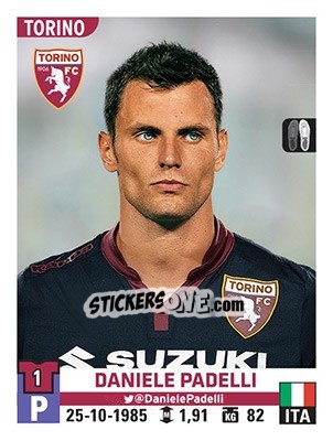 Figurina Daniele Padelli - Calciatori 2015-2016 - Panini