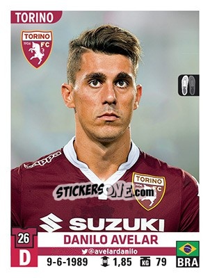 Sticker Danilo Avelar - Calciatori 2015-2016 n. 539 - Panini