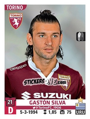 Figurina Gastón Silva - Calciatori 2015-2016 - Panini