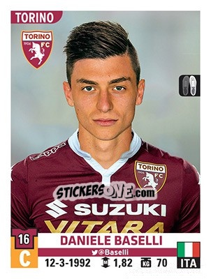 Sticker Daniele Baselli - Calciatori 2015-2016 n. 547 - Panini