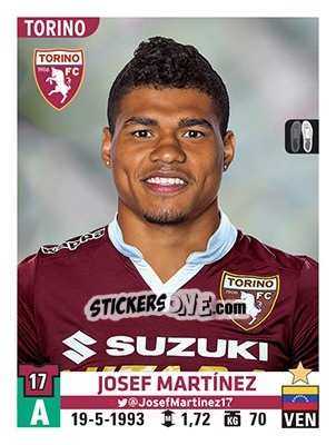 Sticker Josef Martínez - Calciatori 2015-2016 n. 550 - Panini