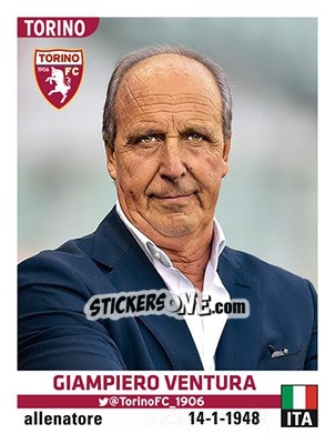 Sticker Giampiero Ventura - Calciatori 2015-2016 n. 554 - Panini