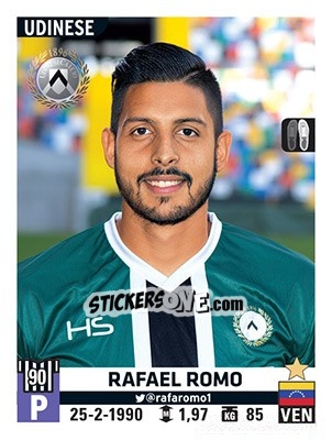 Cromo Rafael Romo - Calciatori 2015-2016 n. 562 - Panini