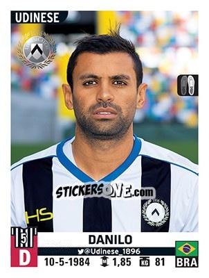 Sticker Danilo - Calciatori 2015-2016 n. 563 - Panini