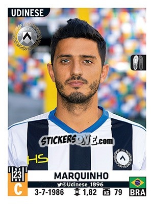 Sticker Marquinho - Calciatori 2015-2016 n. 576 - Panini
