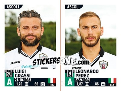 Sticker Luigi Grassi / Leonardo Perez - Calciatori 2015-2016 - Panini
