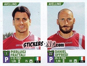 Sticker Pierluigi Frattali / Daniel Offredi - Calciatori 2015-2016 n. 597 - Panini