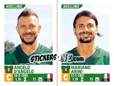 Sticker Angelo D'Angelo / Mariano Arini - Calciatori 2015-2016 n. 601 - Panini