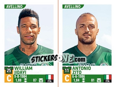 Sticker William Jidayi / Antonio Zito - Calciatori 2015-2016 - Panini