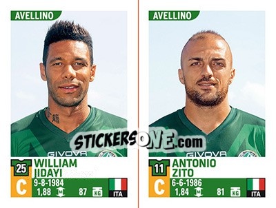 Figurina William Jidayi / Antonio Zito - Calciatori 2015-2016 - Panini