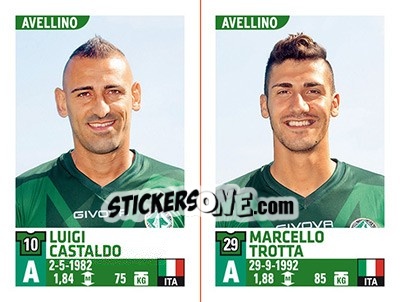 Cromo Luigi Castaldo / Marcello Trotta - Calciatori 2015-2016 - Panini