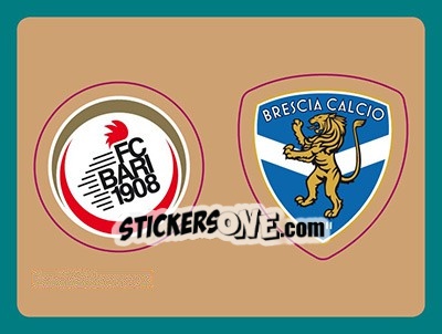 Sticker Scudetto Bari - Scudetto Brescia - Calciatori 2015-2016 - Panini