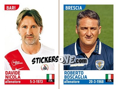 Cromo Davide Nicola / Roberto Boscaglia - Calciatori 2015-2016 - Panini