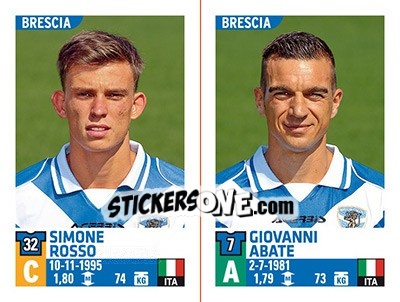 Sticker Simone Rosso / Giovanni Abate - Calciatori 2015-2016 - Panini