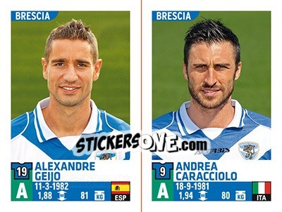 Sticker Alexandre Geijo / Andrea Caracciolo - Calciatori 2015-2016 n. 627 - Panini