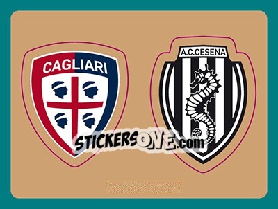 Sticker Scudetto Cagliari - Scudetto Cesena - Calciatori 2015-2016 n. 629 - Panini