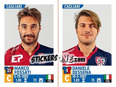 Figurina Marco Fossati / Daniele Dessena - Calciatori 2015-2016 - Panini