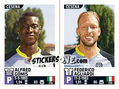 Sticker Alfred Gomis / Federico Agliardi - Calciatori 2015-2016 n. 641 - Panini