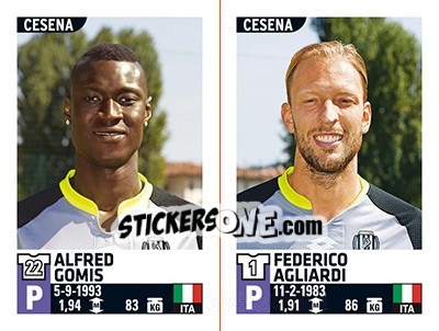 Sticker Alfred Gomis / Federico Agliardi - Calciatori 2015-2016 - Panini