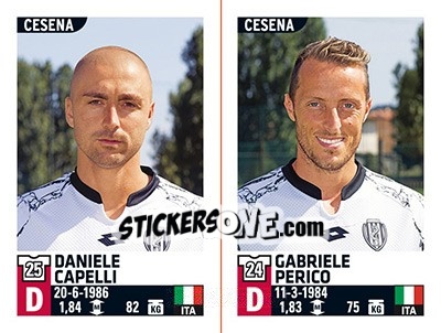 Cromo Daniele Capelli / Gabriele Perico - Calciatori 2015-2016 - Panini