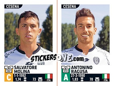 Sticker Salvatore Molina / Antonino Ragusa - Calciatori 2015-2016 - Panini