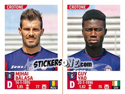 Sticker Mihai Bălașa - Guy Yao - Calciatori 2015-2016 n. 666 - Panini