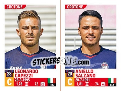 Sticker Leonardo Capezzi / Aniello Salzano - Calciatori 2015-2016 - Panini