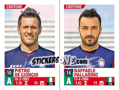 Sticker Pietro De Giorgio / Raffaele Palladino - Calciatori 2015-2016 - Panini