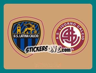 Sticker Scudetto Latina - Scudetto Livorno