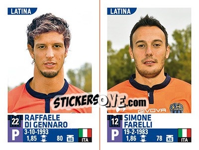 Sticker Raffaele Di Gennaro / Simone Farelli - Calciatori 2015-2016 n. 674 - Panini