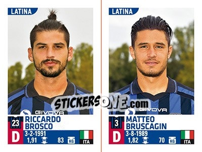 Sticker Riccardo Brosco / Matteo Bruscagin - Calciatori 2015-2016 - Panini