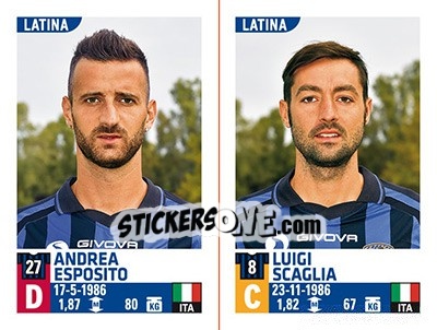 Sticker Andrea Esposito / Luigi Scaglia - Calciatori 2015-2016 n. 677 - Panini