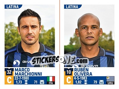 Sticker Marco Marchionni / Rubén Olivera - Calciatori 2015-2016 - Panini