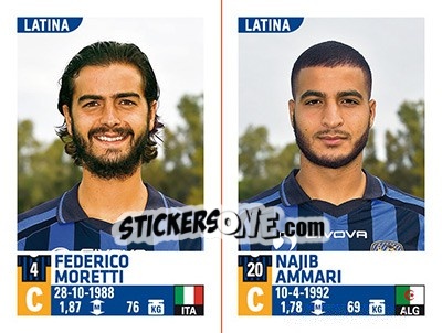 Cromo Federico Moretti / Najib Ammari - Calciatori 2015-2016 - Panini