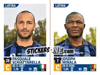 Sticker Pasquale Schiattarella / Joseph Minala - Calciatori 2015-2016 n. 680 - Panini