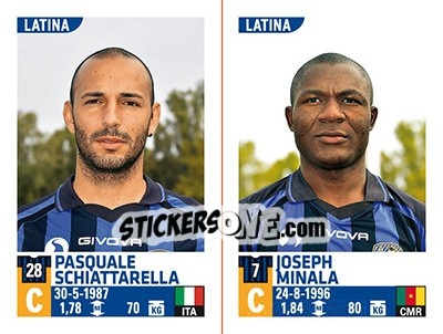 Sticker Pasquale Schiattarella / Joseph Minala - Calciatori 2015-2016 - Panini