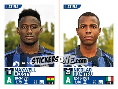 Sticker Maxwell Acosty / Nicolao Dumitru - Calciatori 2015-2016 - Panini
