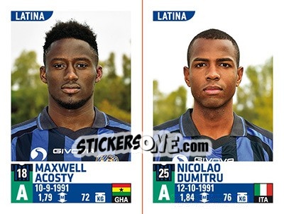 Sticker Maxwell Acosty / Nicolao Dumitru - Calciatori 2015-2016 n. 681 - Panini