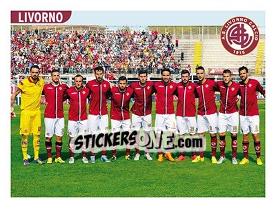 Sticker Squadra Livorno - Calciatori 2015-2016 - Panini