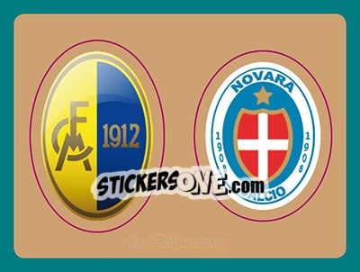 Sticker Scudetto Modena - Scudetto Novara - Calciatori 2015-2016 n. 695 - Panini