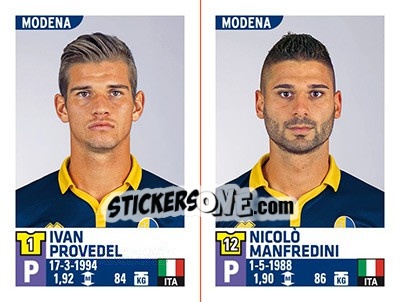 Sticker Ivan Provedel - Nicolò Manfredini - Calciatori 2015-2016 - Panini