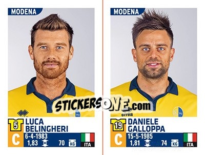 Sticker Luca Belingheri / Daniele Galloppa - Calciatori 2015-2016 n. 701 - Panini