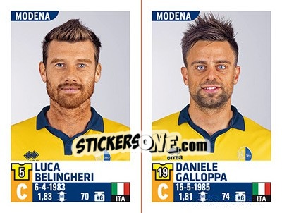 Cromo Luca Belingheri / Daniele Galloppa - Calciatori 2015-2016 - Panini