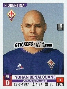 Sticker Yohan Benalouane - Calciatori 2015-2016 n. A14 - Panini