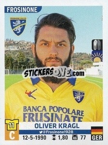 Figurina Oliver Kragl - Calciatori 2015-2016 - Panini