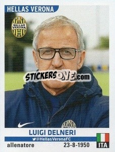 Sticker Luigi Del Neri (all.) - Calciatori 2015-2016 n. A28 - Panini