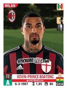 Sticker Kevin-Prince Boateng - Calciatori 2015-2016 - Panini
